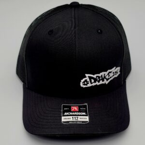 White/Black SnapBack (Trucker) Hat-One Size Fits Most - Image 3