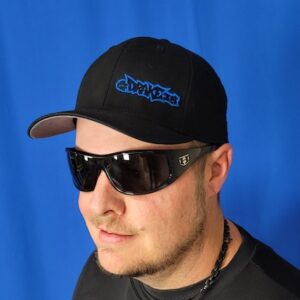 Blue/Black Flexfit (Curved) Bill Hat - Image 3